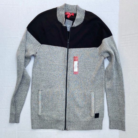 New GUESS Long Sleeve Cardigan SZ L - Picture 1 of 5
